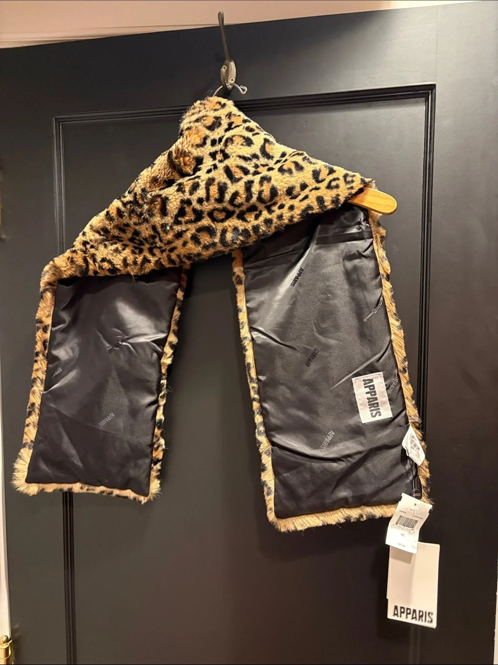 Cheetah leopard faux fur rabbit scarf soft feels like butter ski neck warmer